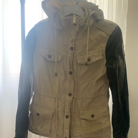 Leather/cargo jacket - Picture 2 of 12